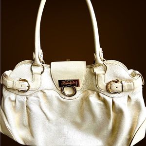 Pearl white Ferragamo